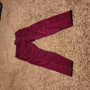 Nike Yoga Dri-Fit Burgundy Leggings